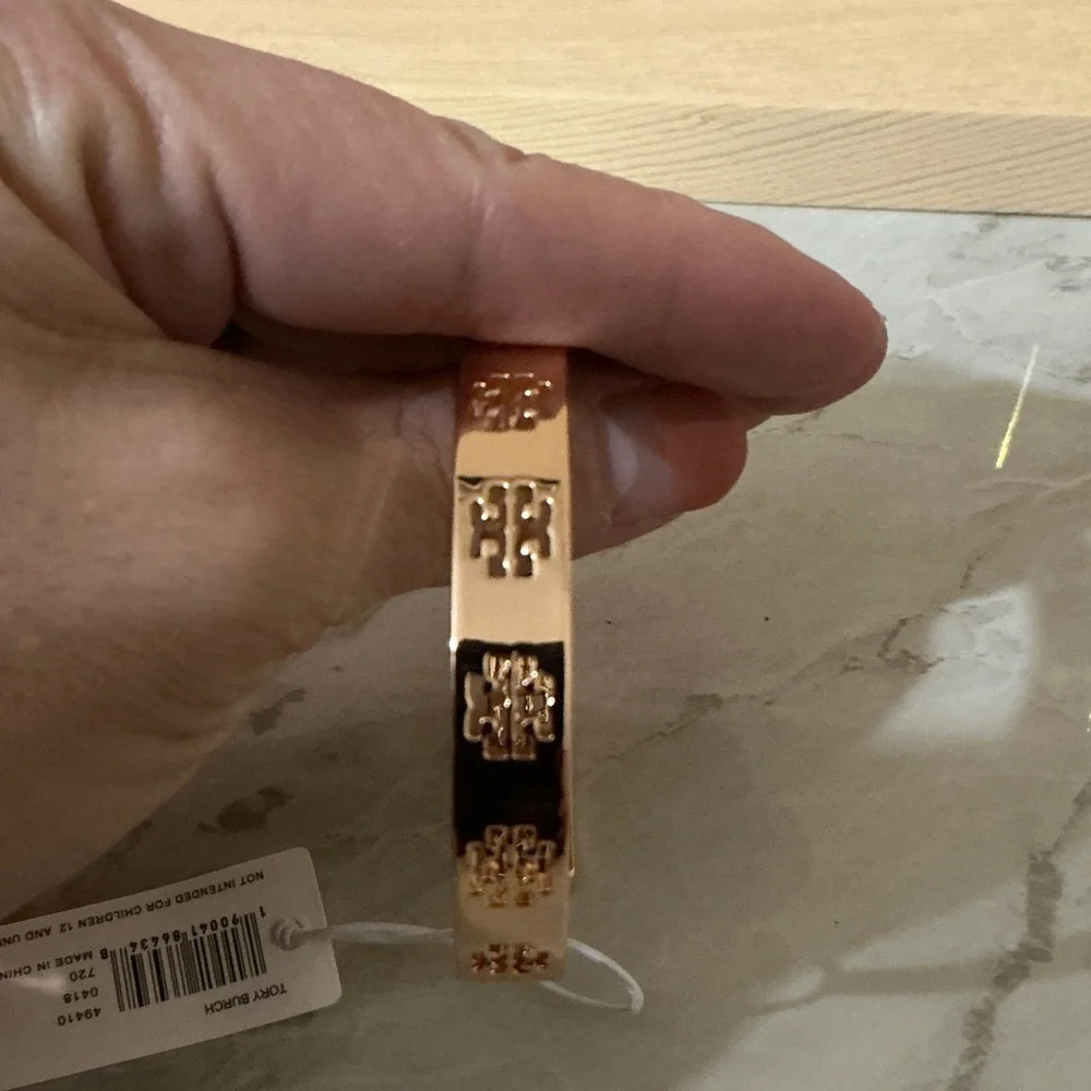 Tory Burch Rose Gold Pierce Cuff Bracelet (NWTs) - Picture 5 of 6